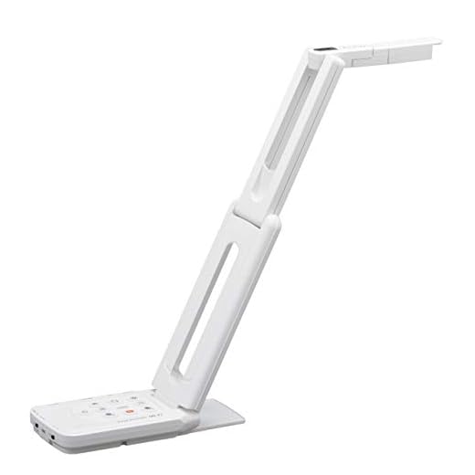 Elmo 1430 Model MX-P2 Ultra Portable Visual Presenter; USB 3.0, HDMI and VGA/RGB Outputs; 16x Digital Zoom; Built-in Microphone; Power ON/Off Switch; Auto Focus; Flexible Structure