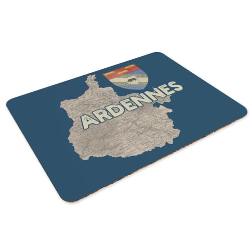 Sets de table en liège Ardennes napperons bleus de prestige grand format