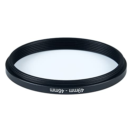 Image of 49mm to 46mm Step-Down Ring Filter Adapter for All Brands UV ND CPL Metal Ring Step-Down Rings Adapter Filter (49mm-46mm)