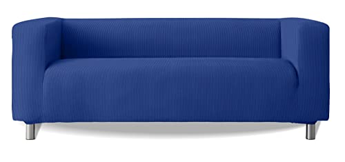 Milica Funda de sofá Modelo Klippan Brazos Sofa Altos Tejido elástico Suave Aruba - Color Azul