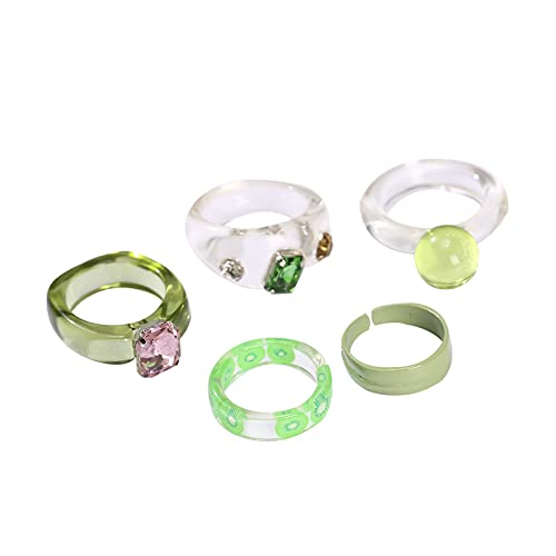 Valentine Gift for Girlfriend/Wife Jewellery Gold Plated Enamelled Combo of Rings for Girls and Women-image-40