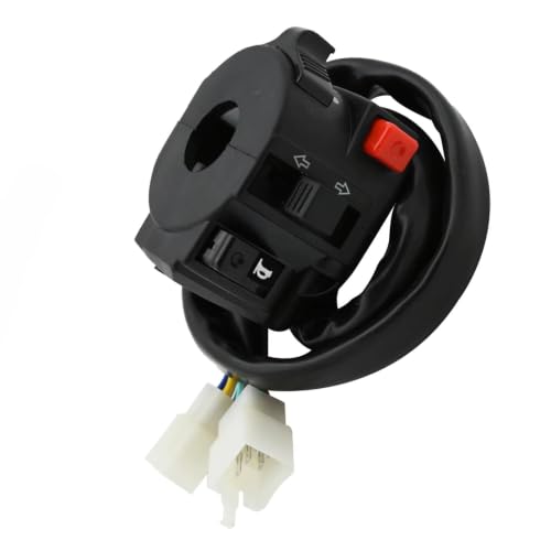 Interrupteur de guidon moto universel avec commande de clignotant et klaxon
