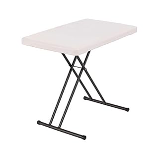 LIFETIME 30-Inch Adjustable Height Personal Table, Almond
