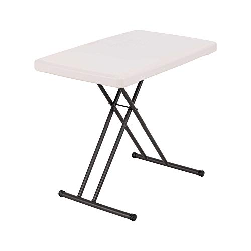 LIFETIME 28240 Adjustable Folding Laptop Table TV Tray, 30 Inch Almond by LIFETIME - Used condition - US$38.68