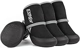 EXPAWLORER Waterproof Dog Shoes for Small Medium Large Dogs, Dog Shoes for Hot Pavement, Hiking Walking, Reflective Dog Booties for Outdoor Snow Rain Days, Anti-Slip Dog Boots & Paw Protectors