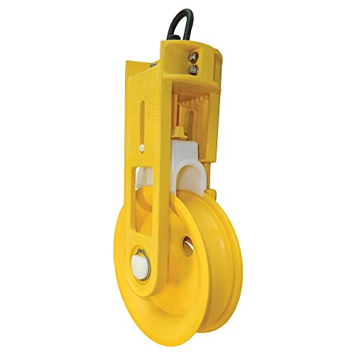 Jameson Aerial Buddy® Fiber Optic Sheave with Slip Hook, 8 in | Durable | Lightweight | Corrosion Resistant