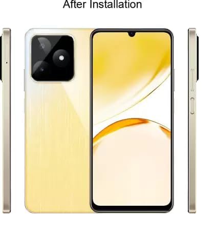 Image of Realme Narzo N53 Camera Glass Lens Protector 9H 3D Screen Protector Tempered Glass for Realme Narzo N53, Black