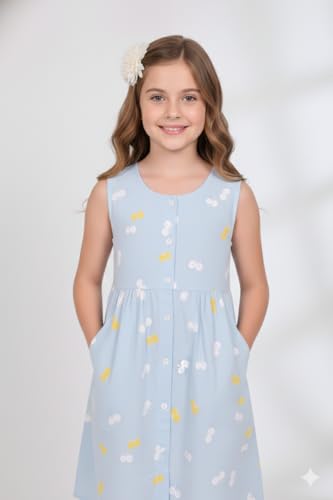 Image of VIKITA 2017 Girls Embroidery Cotton Long Sleeve Flower Dresses LH5460 for 1-8 Years ?-