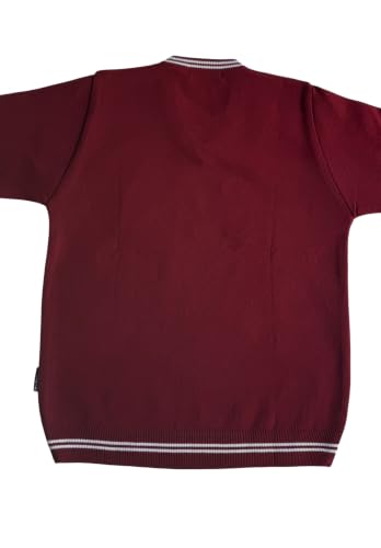 Image of Boy's School Uniform Lining Full Sleeves Sweater - Daffodil