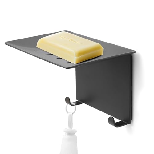 KAIXUANMAN 石鹸置き マグネット ソープディッシュ アルミニウム 錆びない 石鹸入れ ケース ソープホルダー 石鹸ホルダー 水切り 浴室 おしゃれ グレー