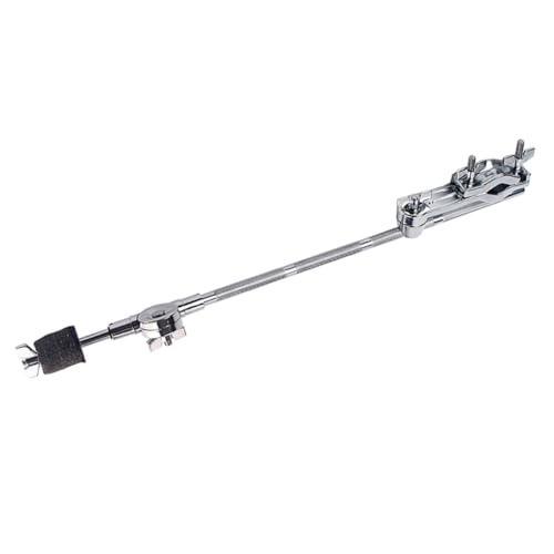 BESPORTBLE WC53 Soporte Extensor de Drum Clamp Ajustable Accesorio de Percusión Clip para Instrumentos con Acabado Plateado Compatible con Hardware de Batería miniatura 1