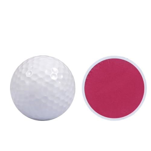 ゴルフ 練習ボール ソフト 練習球 トレーニング ボール 二層構造 サリン樹脂 ゴム芯 42.67mm 高弾性 高耐久 耐打撃2000回 反発75% 飛行距離向上 球落即停 耐磨耐切 初心者 シニア 子供 室内 屋外 庭 オフィス 家庭用 (ホワイト/42