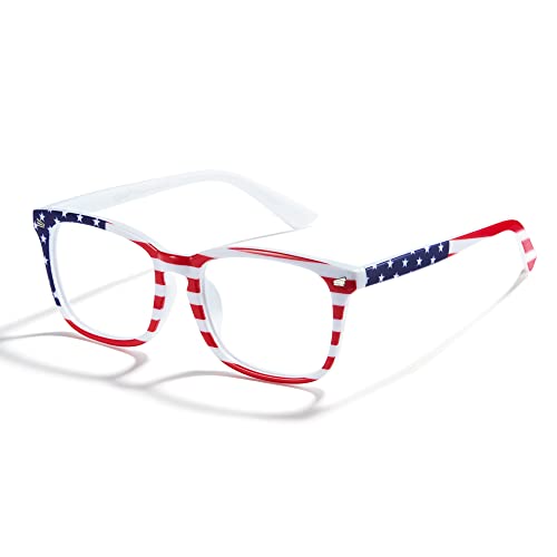 Image of Cyxus Blue Light Glasses Men Women Reduce Eye Strain UV400 Protection 8082 | Eye Protection,Classic Sqaure Frame,Ideal for Computer Screen Office Work Daily Wear