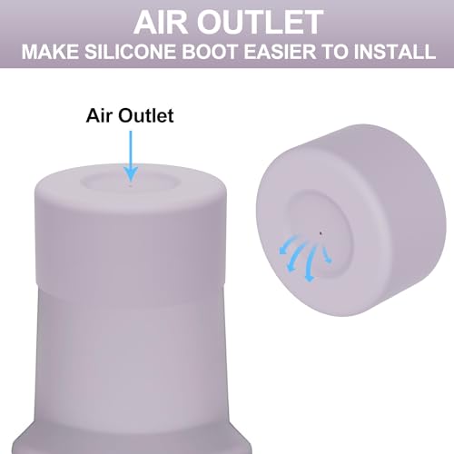 Image of Affute Protective Silicone Boot for Stanley Quencher H2.0 40 30 20 oz & IceFlow Flip 30 20 oz, BPA Free Anti-Noise Anti-Scratch, Stanley Cup Protector Sleeve Cover Boot