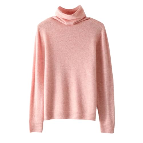 Wvapzxx Women Winter 100% Pure Cashmere Sweaters Turtleneck Knit Pullovers Solid Color Basic Jumper3