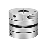 Sinoblu D56 L45 10mm to 17mm Motor Shaft Coupling, Flexible One Diaphragm Coupling, Aluminum Disc Co