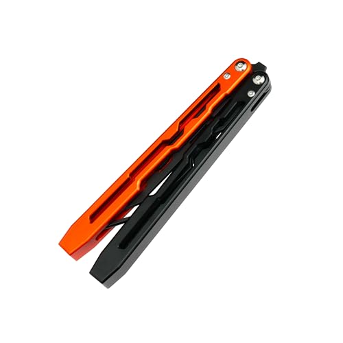 WARHERO Aluminium Alloy Practice Tools Trainer NOT Real NOT Sharp Blade (Black and Orange)