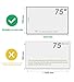 BU TV Screen Protectors 75 Inch Anti Glare TV Film,Anti Blue Light Anti Scratch Film,Glare TV Screen Protector,TV Glare Stopper Indoor or Outdoor