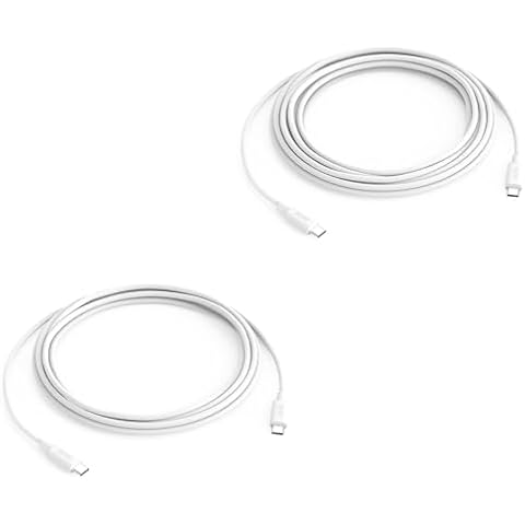 SATURNDOCK 6.6ft & 10ft USB C to USB C Cable Bundle (240W, 480Mbps Data Transfer) for MacBook Pro, iPad, iPhone & USB-C Port Devices Cover