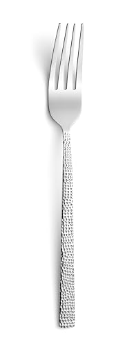 Amefa VANCOUVER Besteckset, 24-teilig, gehämmerte Struktur, modernes Design, Essbesteck aus Edelstahl 18/10, Tafelbesteck für stilvolle Tischkultur & besondere Anlässe