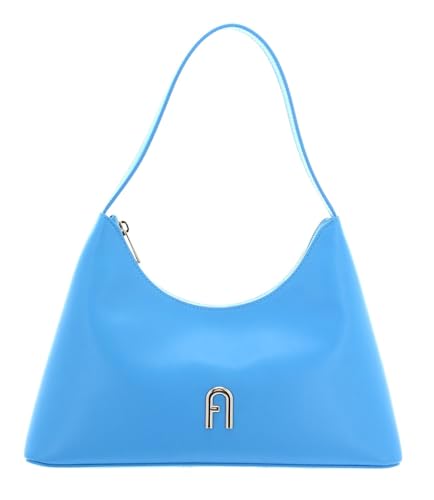Sac à épaule Diamante Furla bleu céruléen en cuir véritable