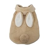 KTTGYRE 犬服 ふわふわ かわいい パーカー ジャケット ウサギ形 ボア 厚手 防寒コート あたっか 犬の服 冬服 ペット服 ドッグウェア 小型犬 中型犬 フード付き