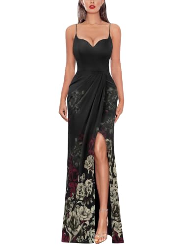 Image of VFSHOW Womens Sexy Spaghetti Strap Formal Prom Evening Gala Long Maxi Dress