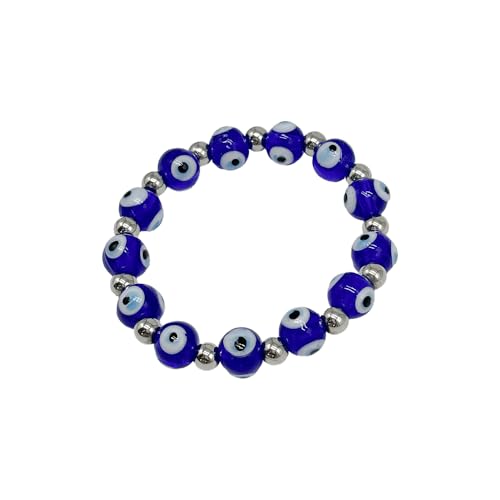 Image of Submarine 1572 Evil Eye Gift Premium Combo Set - Ball Pen with Blue Finish, Evil Eye Bracelet, and Keychain - Stylish and Elegant Gift Set