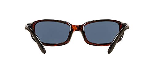 image for Costa Del Mar Men's Brine Polarized Oval Sunglasses, Tortoise/Grey Blu