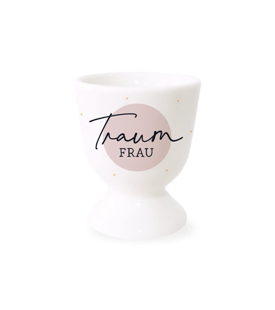 Grafik-Werkstatt Coquetier Avec Or Véritable - Tasse En Porcelaine - Blanc - Normal