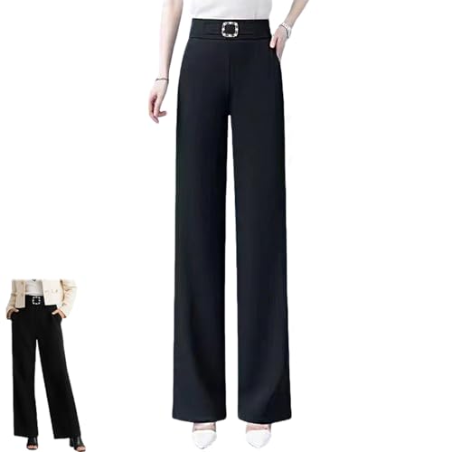 Zenacharm Pants, SoraGrace Women's Perfect Drape High Rise Pull-On Pants, Loose Straight-Leg Pants, for Seniors