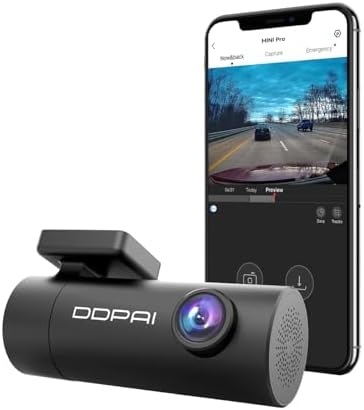 DDPAI Mini Pro Dash Cam, Câmera Veicular 1296P com Wi-Fi, Ângulo ...