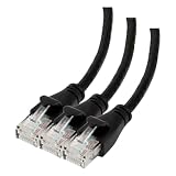 Amazon Basics Cable de red Ethernet de, RJ45, Cat6, 4m (paquete de 30), Negro