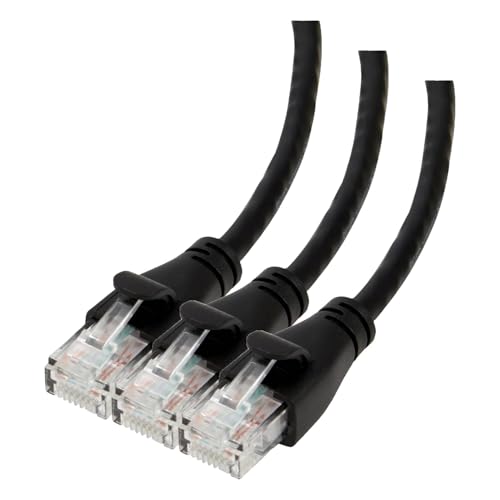 Amazon Basics Cable de red Ethernet de, RJ45, Cat6, 4m (paquete de 30), Negro