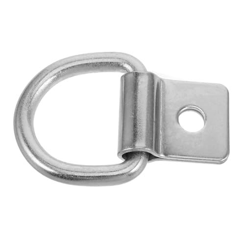 Garneck Anello di Fissaggio D-ring per Rimorchi e Veicoli Gancio Resistente per Ancoraggio Carico con Staffa di Montaggio per ATV Camion Alta Capacità di Carico e Facile Installazione