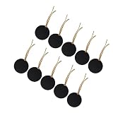 Étiquettes de tableau suspendues - les mini tableaux noirs de 10 pièces sont en bois robuste, les planches sont suffisamment épaisses et ne se cassent pas facilement.