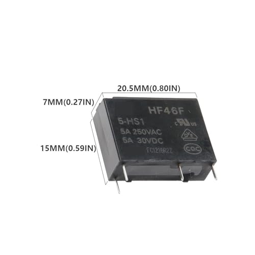 Relais de puissance 5V HF46F-5-HS1 pour automatisation domotique et éclairage connecté - 4