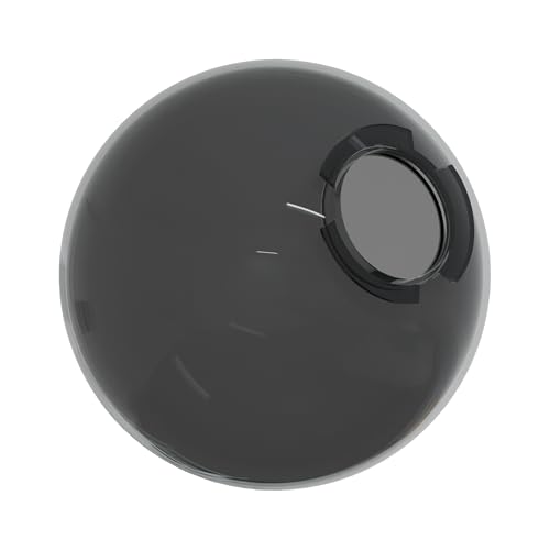 Image of KASTLITE 12 inch Smoke Acrylic Lamp Post Globe, 4-5 /8in Twist Lock, US Made