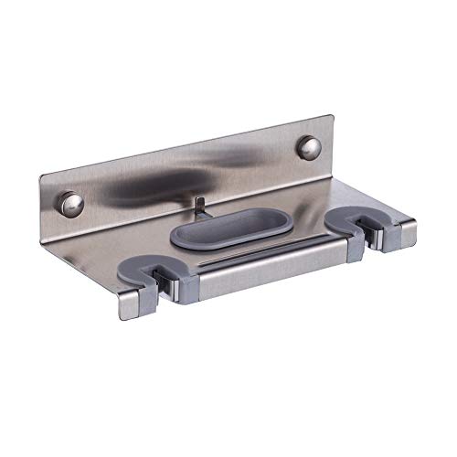 Bookarrow 501-2S Support de brosse à dents mural fixe en acier inoxydable avec support pour brosse à dents et dentifrice Cover