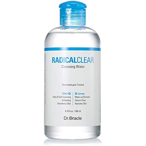 Cleansing Water, Face Wash Korean Beauty, Facial Cleanse, Makeup Remover for All Skin Types, Dermatologist Tested, Radicalclear by Dr.oracle Cover