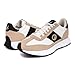 Nautica Women’s Tennis Sport Sneakers – Casual Lace Up Fashion Shoes with Lightweight Cushion Sole for Everyday Wear-Phlo-Sand Black White-Size -7