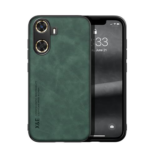Compatible with Huawei Enjoy 60 Phone Case Anti Fall Protection, Built-in Magnetic Green
