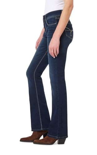 Image of WallFlower Luscious Curvy Bootcut Jeans for Women, Mid-Rise Insta Stretch Denim, Size-Inclusive Juniors Jeans