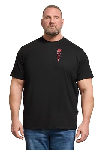 Image of BadRhino Big & Tall Black Rhino Japanese Graphic T-Shirt - Men's - Plus Size Curve