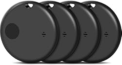 Smart Air Tag Tracker 4 Pack, Localizador Llaves B...: 【BUSCAR CERCA】Cuando el buscador de llaves esté dentro del alcance de Bluetooth (hasta 36 metros), puede usar la aplicación "Buscar" en su teléfono para encender el altavoz incorporado del rastreador (pitido fuerte de 95-100 decibeles) o pedirle ayud...