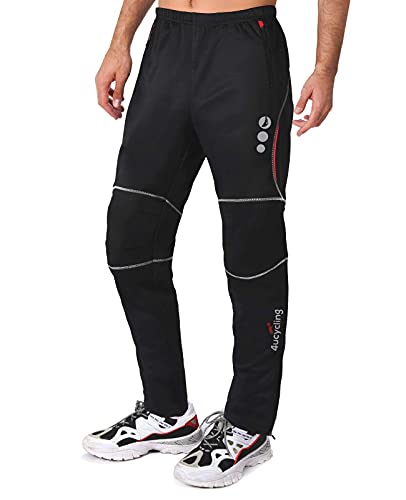 4ucycling Men's Mountain Bike Pants, Thermal...