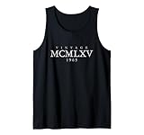vintage mcmlxv 1965 (bianco antico) 60 regalo di compleanno canotta