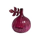 FytStycale Florero de Vidrio Jarrón Decorativo Botella para Difusor Hidropónico Recipiente de Plantas Material Minimalista Adecuado para Boda Regalo Oficina, Figura 10.5x7cm