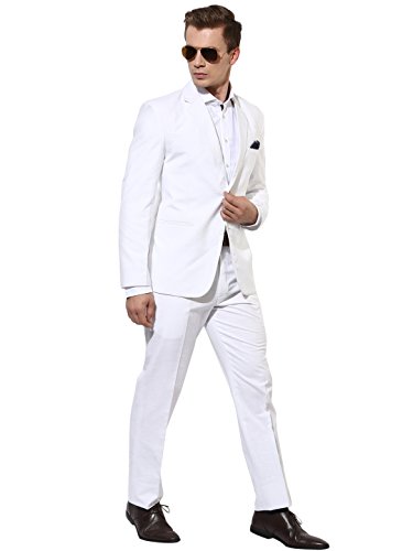 Image of hangup Men's Cotton Blend Formal Suit-Dress Set