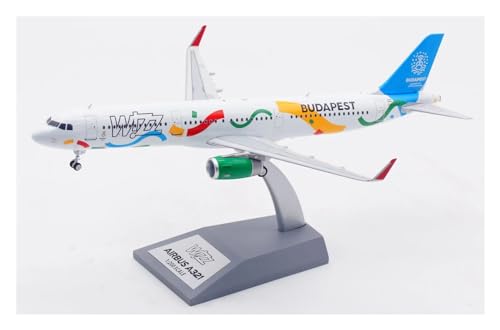 Avión de colección WIZZ Airlines A321 Inflight 1:200 modelo de metal HA-LXJ con soporte